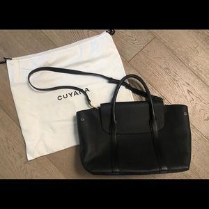 Cuyana Trapeze Satchel - Black Leather - Like New